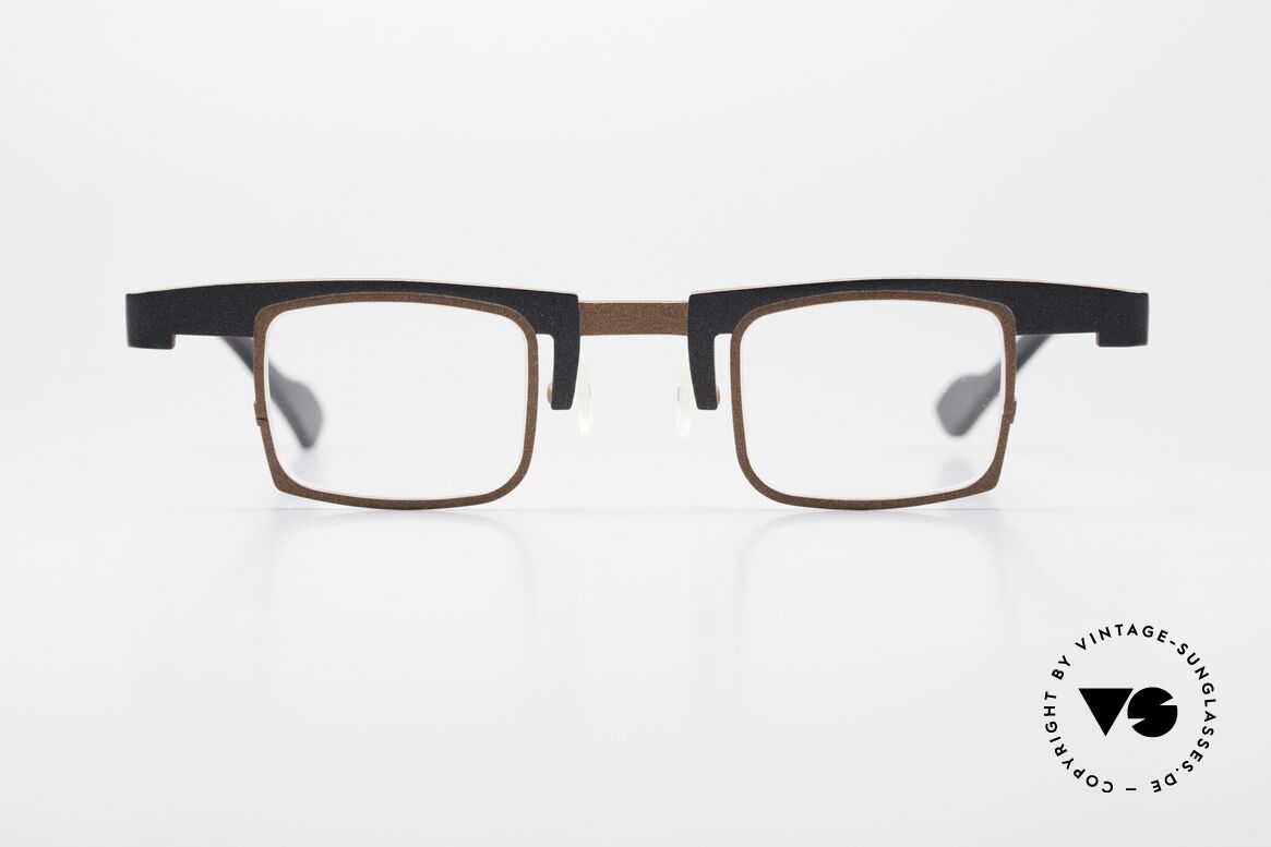Theo Belgium Bo Square Designer Frame Titanium, original name: Theo Bo, frame Belgium, color 293, Made for Men and Women