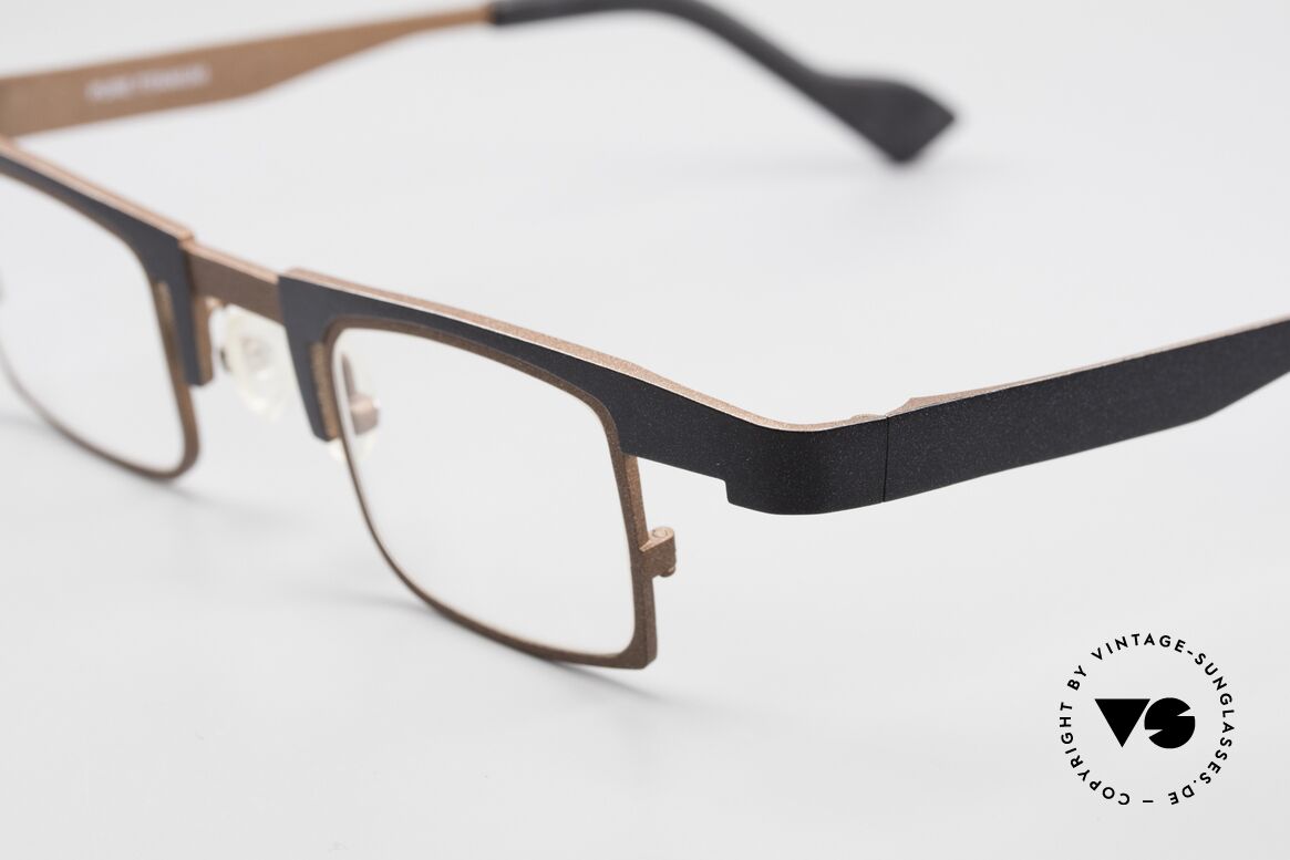 Theo Belgium Bo Square Designer Frame Titanium, tangible high-end quality (PURE TITANIUM frame), Made for Men and Women