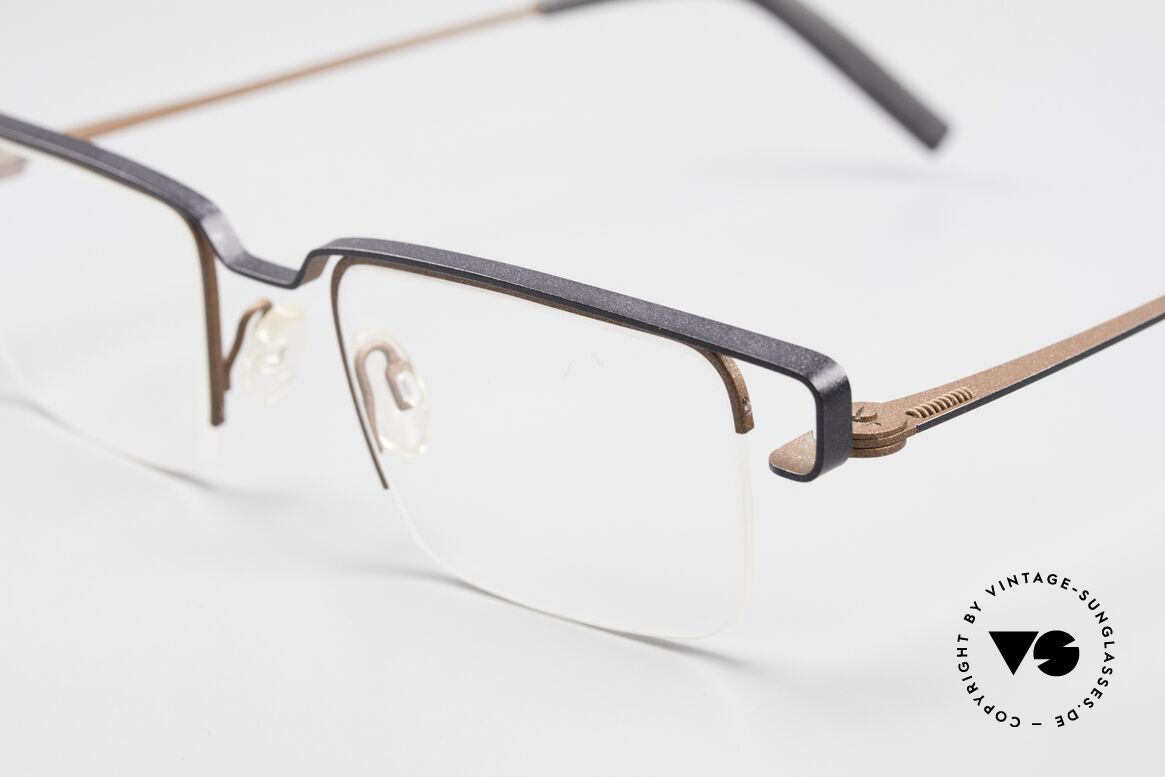Theo Belgium Mousseline Nylor Frame Semi Rimless, semi rimless (the lenses are fixed with a Nylor thread), Made for Men and Women