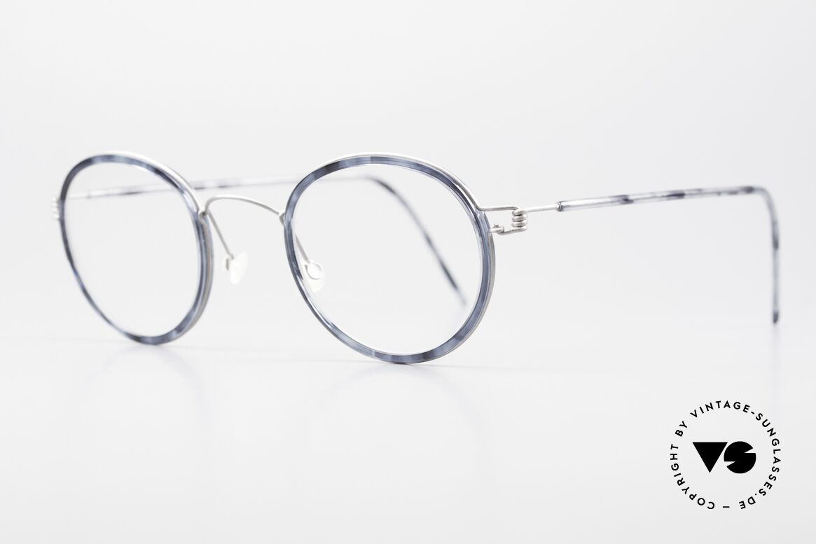 Lindberg Lex Air Titan Rim Panto Glasses Women Men Titan, striking refined Air Titan frame with Acetate inner rim, Made for Men and Women