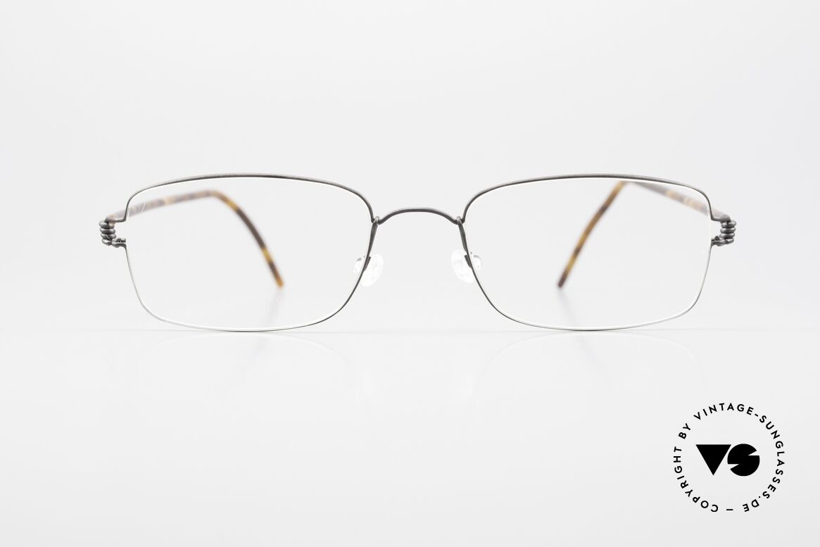 Lindberg Alvis Air Titan Rim Rectangular Men's Eyeglasses, rectangular men's eyeglass-frame (rimmed temples), Made for Men