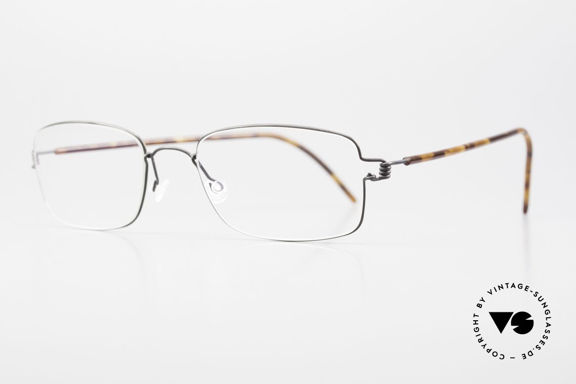 Lindberg Alvis Air Titan Rim Rectangular Men's Eyeglasses, simply timeless, stylish & innovative: grade 'vintage', Made for Men