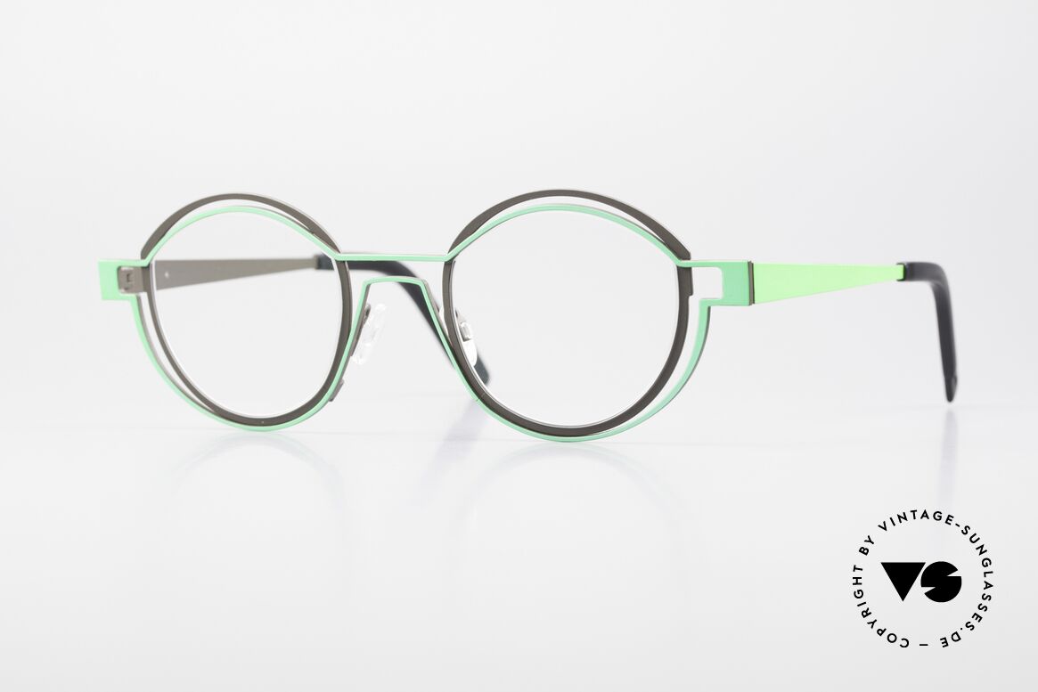 Theo Belgium Tracing Round Designer Glasses Unisex, round Theo Belgium eyeglasses; 'Outlines' series, Made for Men and Women