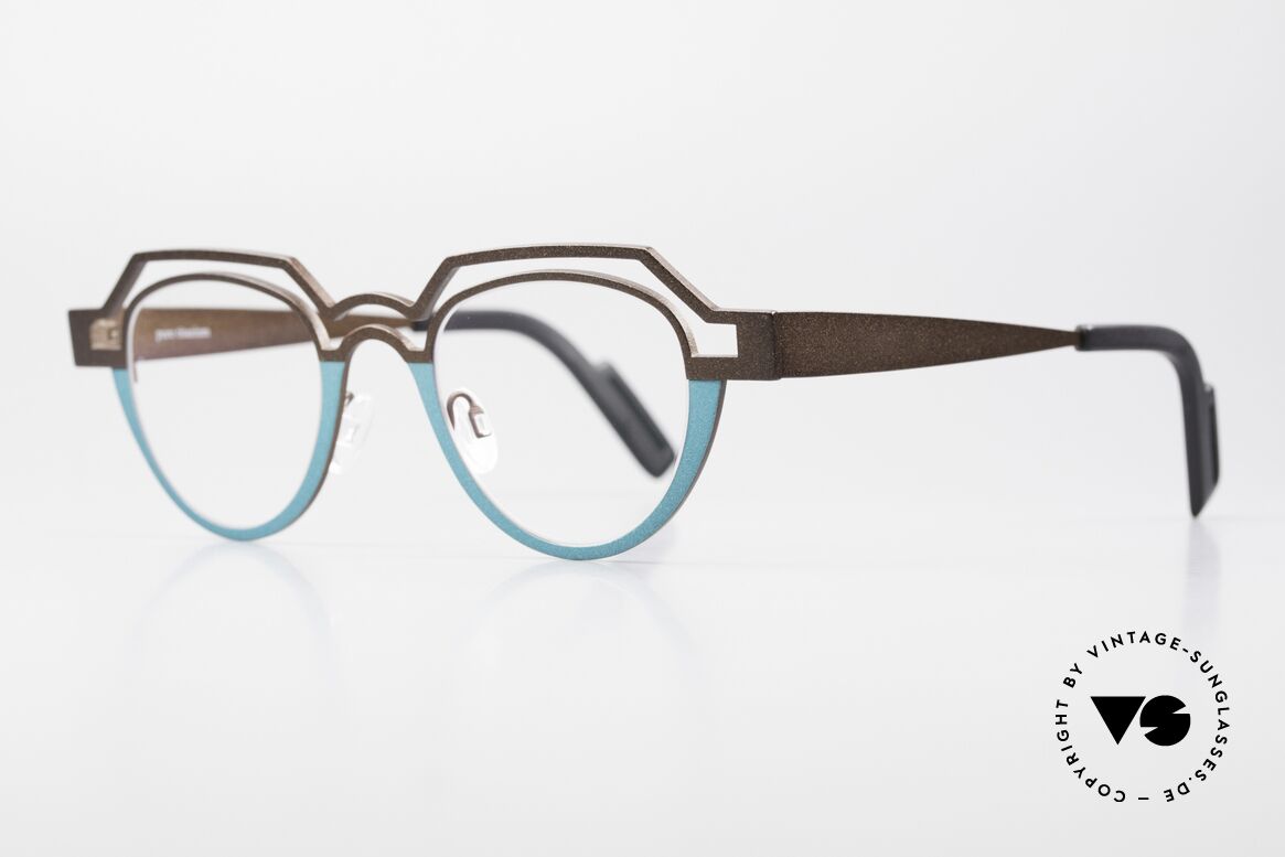 Theo Belgium Percé Panto Designer Specs Titanium, a great designer piece and truly an EYE-CATCHER, Made for Men and Women