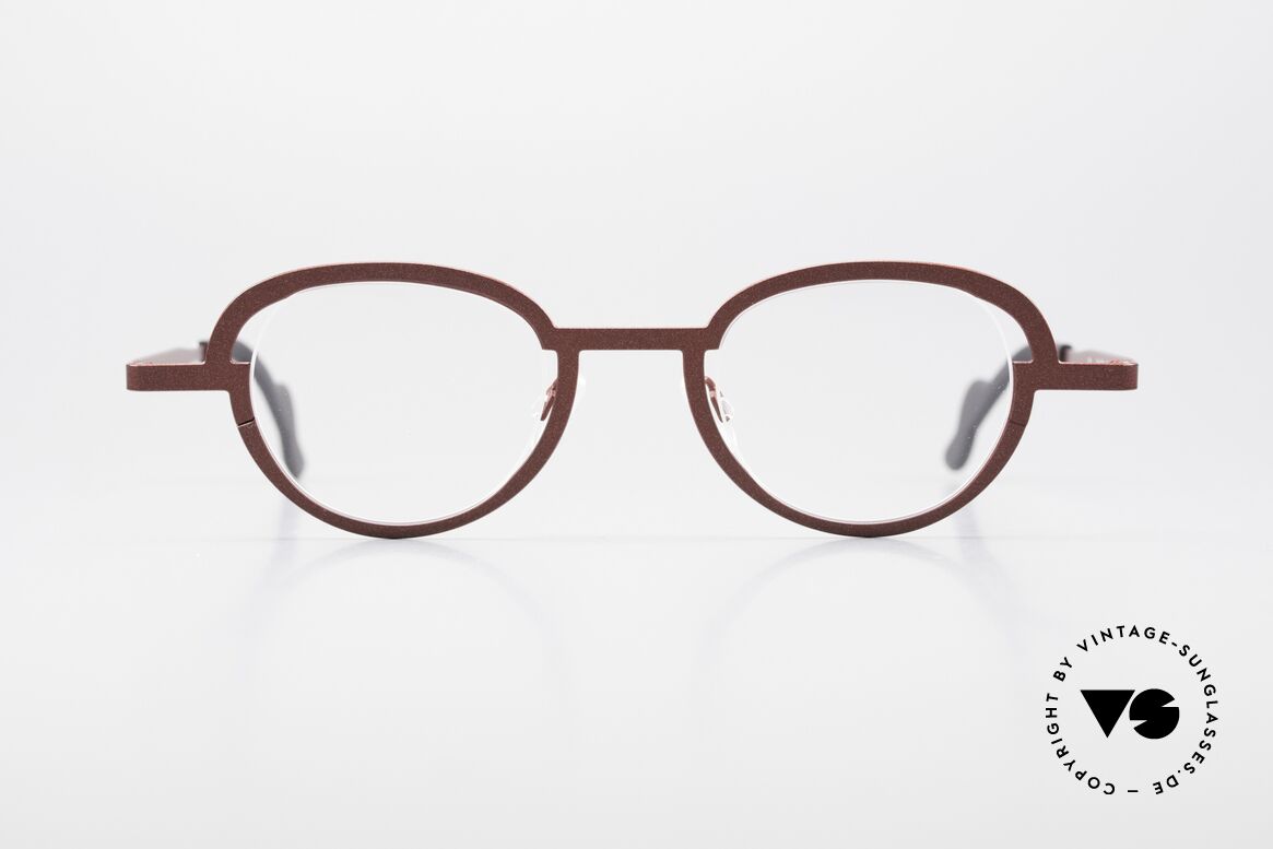 Theo Belgium Move Designer Frame Roundish Metal, lenses are framed in a very original way! unique!, Made for Men and Women