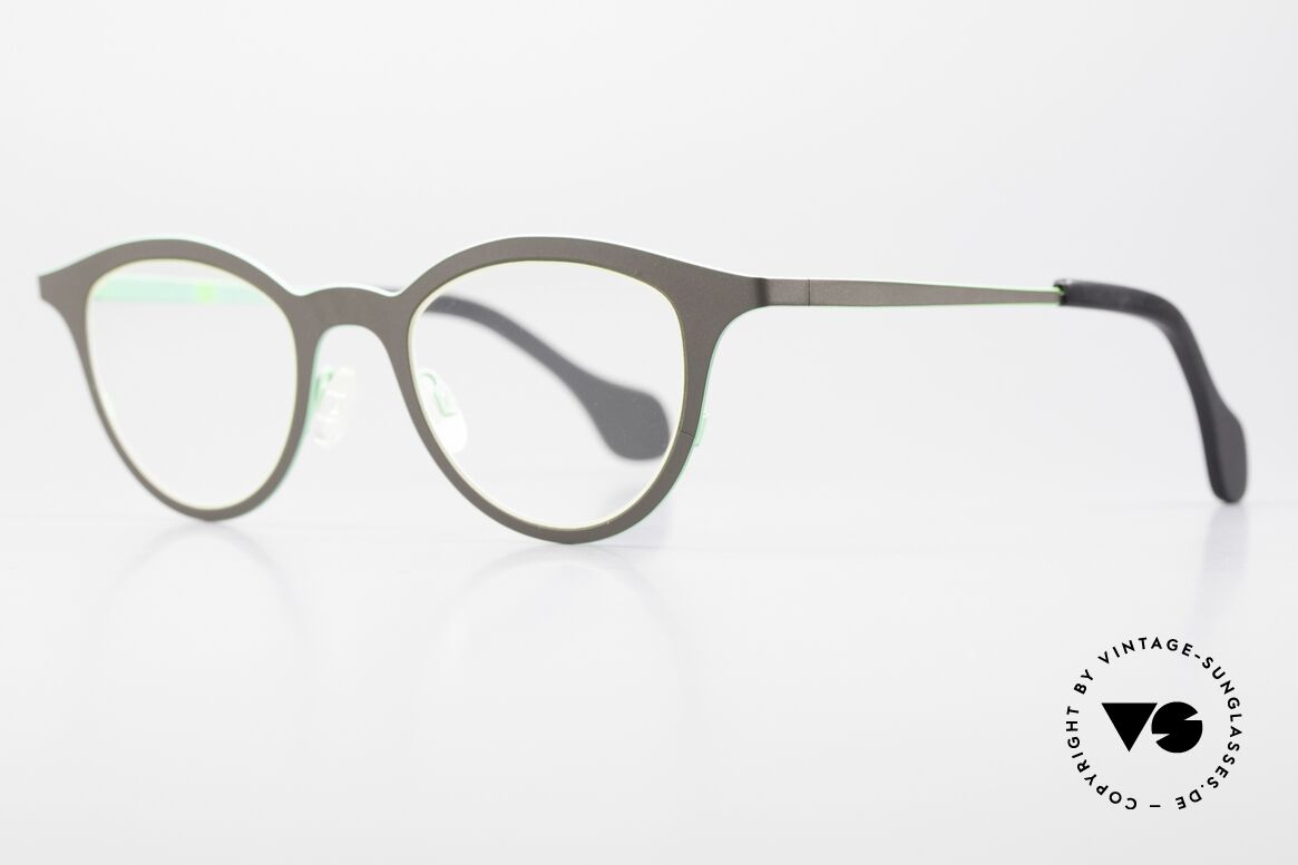Theo Belgium Mille 21 Women's Eyeglass-Frame Metal, from the"mille metal" series in size 46-24, 135, Made for Women