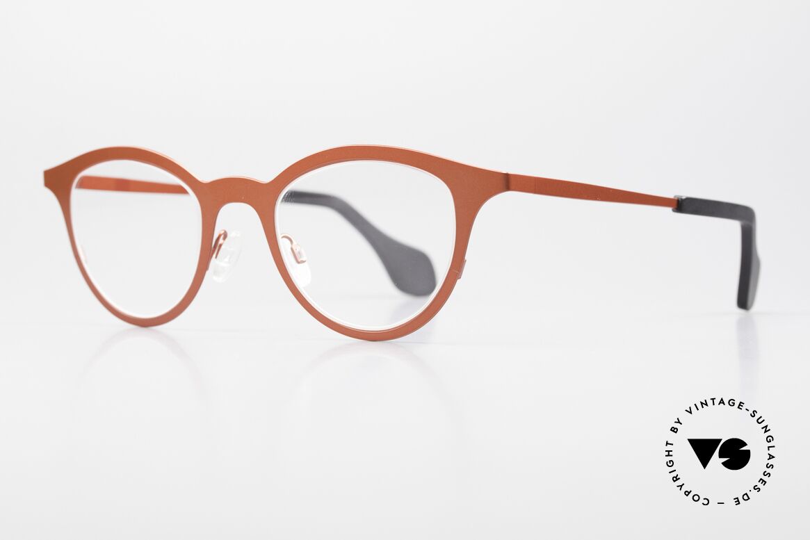 Theo Belgium Mille 21 Designer Eyeglass-Frame Metal, from the"mille metal" series in size 46-24, 135, Made for Women