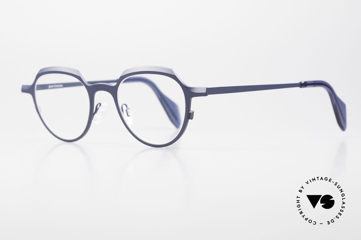 Theo Belgium Obus Panto Designer Glasses Titanium, top-notch quality and wearing comfort (Titanium), Made for Men and Women