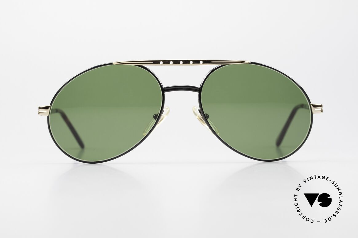 Bugatti 02927 Large 80's Sunglasses For Men, made around 1985 in France (1st class spring hinges), Made for Men