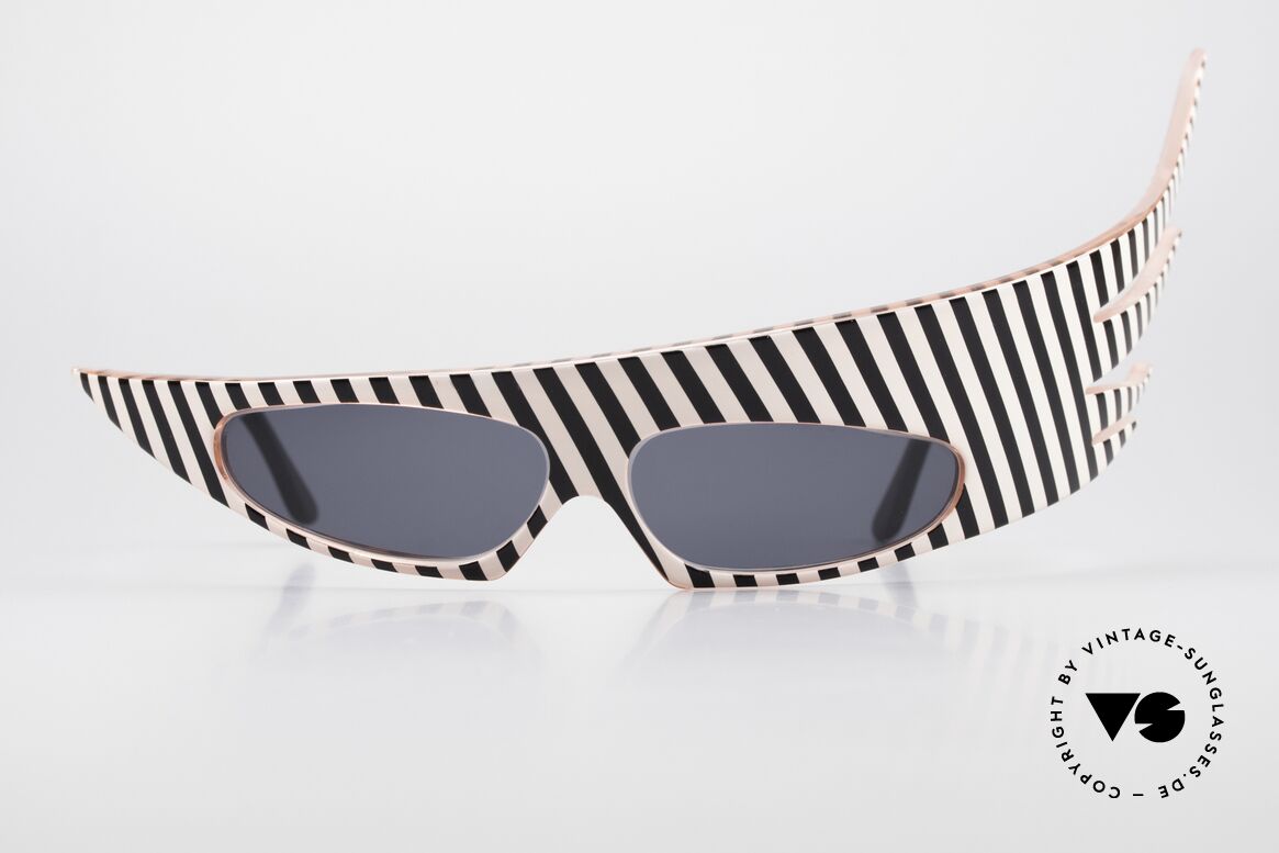 Alain Mikli 054104 PLUME Haute Couture Sunglasses 80s, terrific Alain Mikli Paris vintage shades from 1980, Made for Men and Women