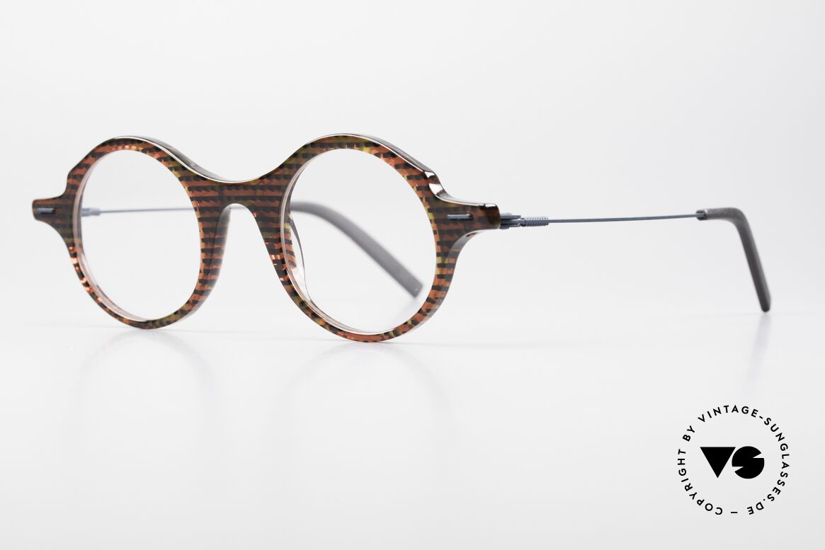 Theo Belgium Brambor Acetate Metal Designer Frame, acetate front with temples / arms of stainless steel, Made for Men and Women