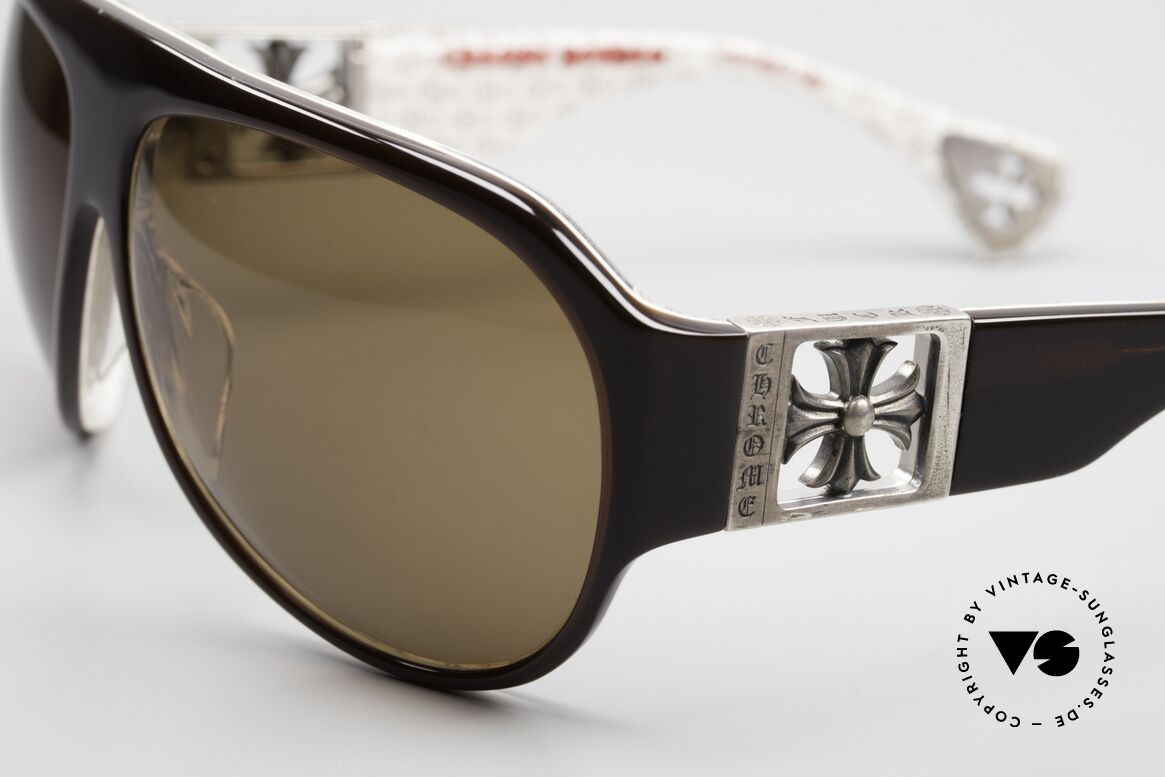 Chrome Hearts Erected Rockstar Aviator Sunglasses, outstanding craftsmanship (frame made in Japan), Made for Men and Women