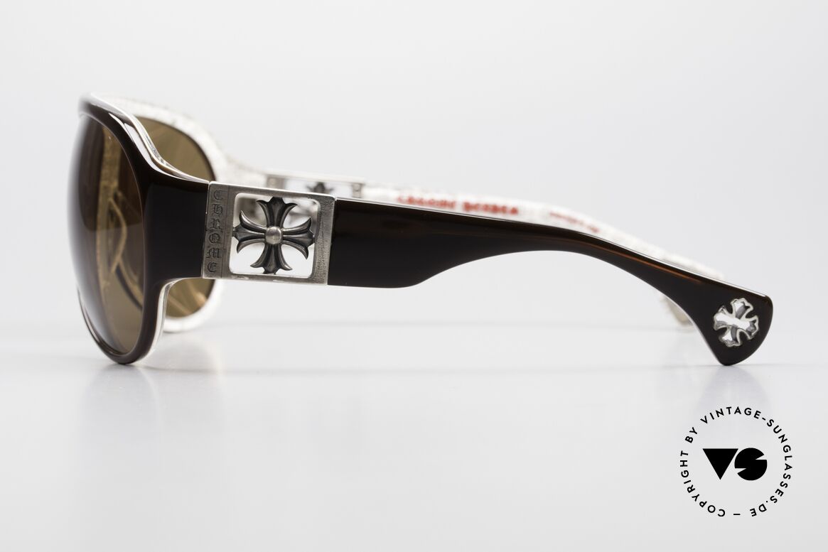 Chrome Hearts Erected Rockstar Aviator Sunglasses, with the signature Chrome Hearts symbol (cross), Made for Men and Women
