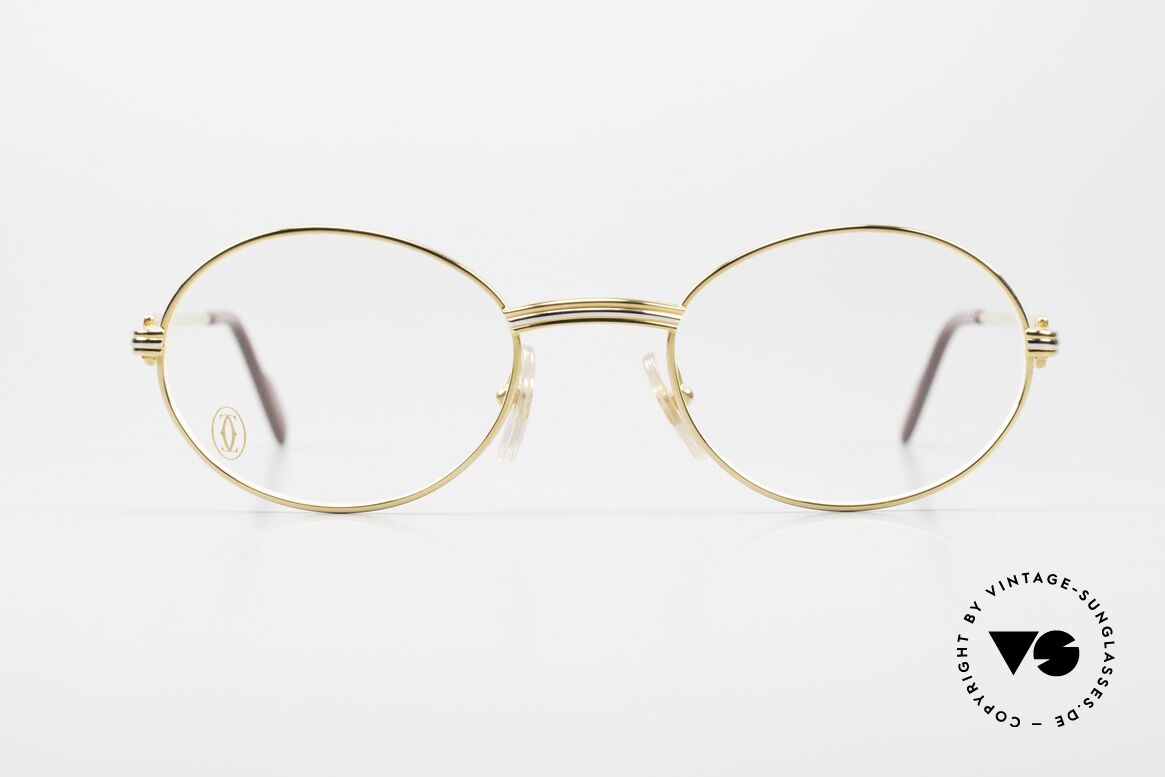 Cartier Saint Honore Rare 53mm Large Size Frame, oval VINTAGE CARTIER eyeglasses from approx. 1998, Made for Men and Women