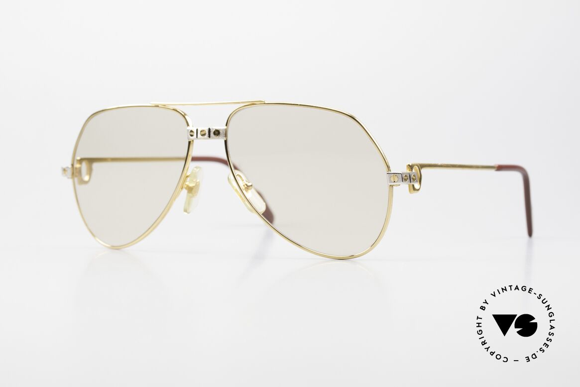 Cartier Vendome Santos - S 80's Sunglasses Changeable Lens, Vendome = the most famous eyewear design by CARTIER, Made for Men and Women