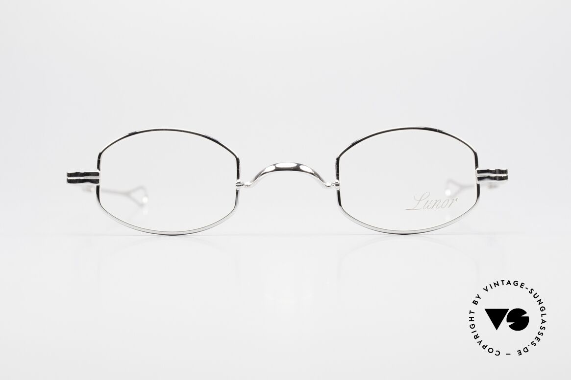 Lunor I 02 Telescopic Telescopic Sliding Temples, Lunor: timeless classics, platinum-plated; from Germany, Made for Men and Women