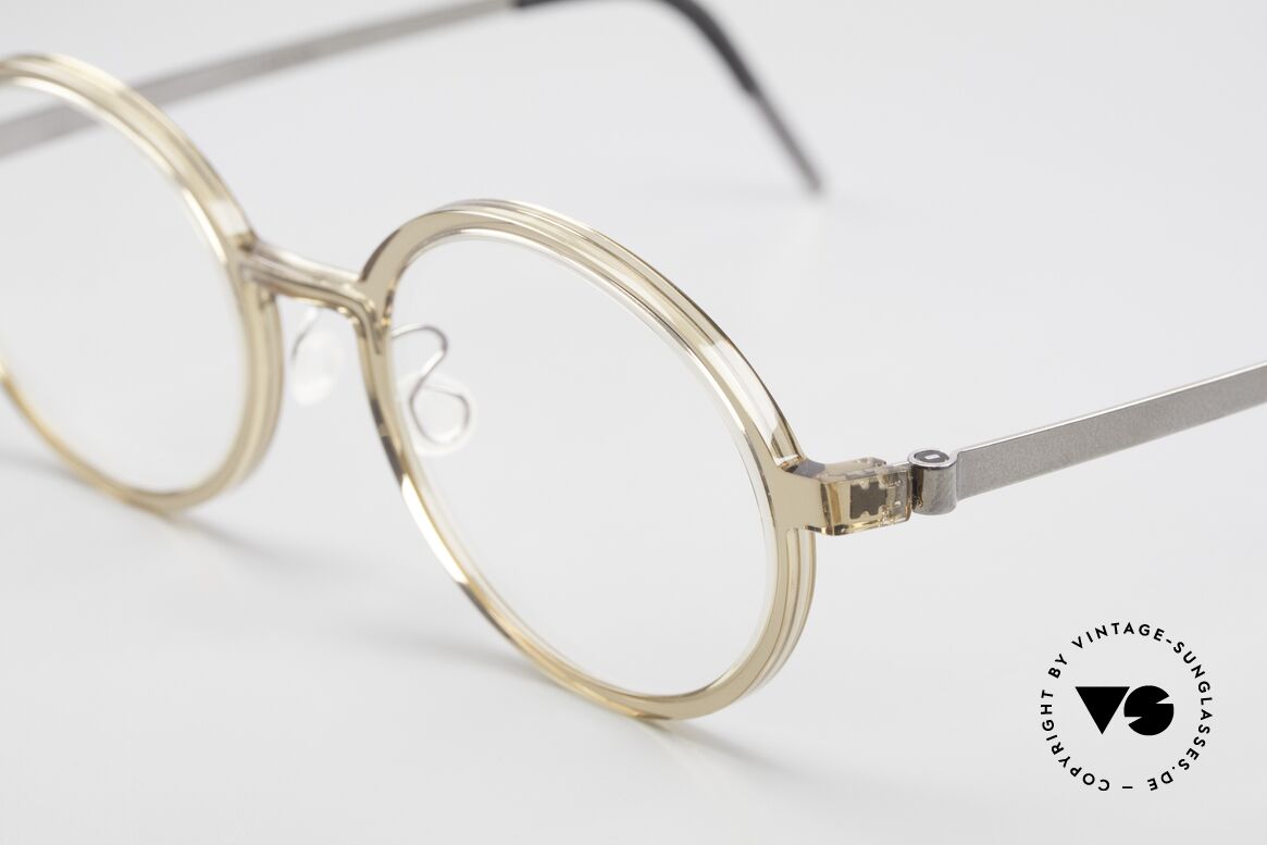 Lindberg 1174 Acetanium Round Designer Eyeglass-Frame, distinctive quality and design (award-winning frame), Made for Men and Women