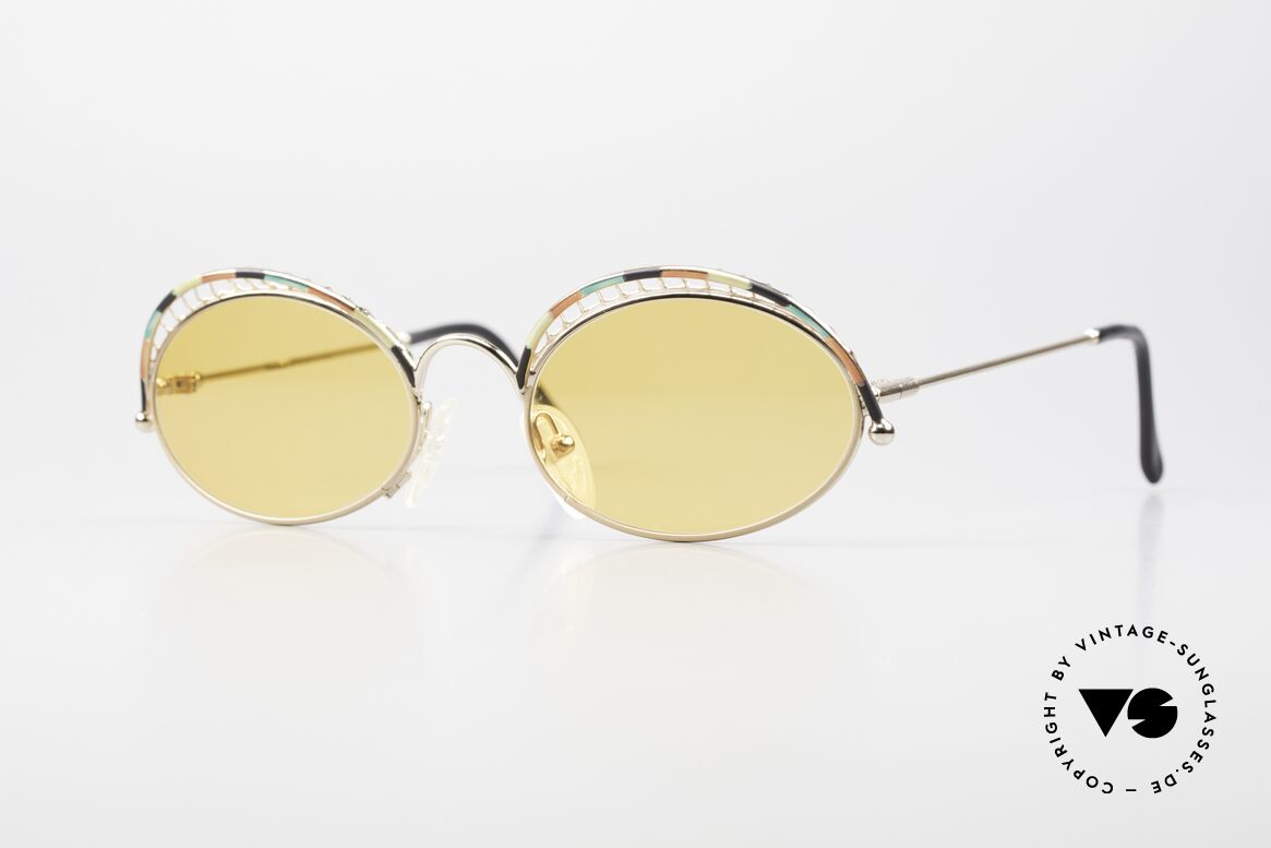 Casanova TSC1 80's Art Eyeglass-Frame, glamorous eyeglasses by CASANOVA from around 1985, Made for Women