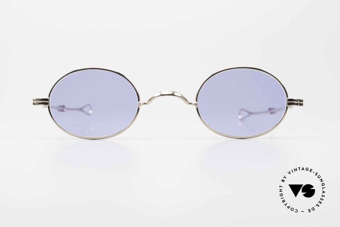 Lunor I 10 Telescopic Oval Sunglasses Slide Temple, classy, minimalist eyeglass-frame with timeless elegance, Made for Men and Women
