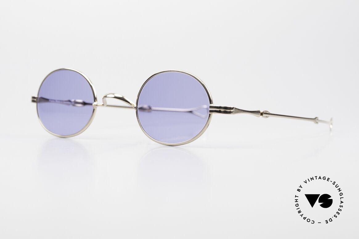 Lunor I 10 Telescopic Oval Sunglasses Slide Temple, traditional German brand; quality handmade in Germany, Made for Men and Women