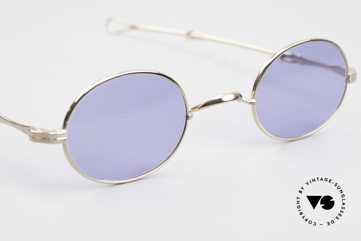 Lunor I 10 Telescopic Oval Sunglasses Slide Temple, unworn RARITY (for all lovers of quality) from app. 1999, Made for Men and Women