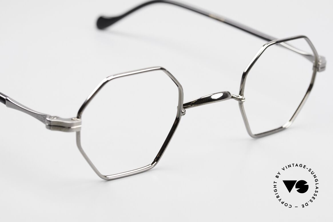Lunor II A 11 Octagonal Eyeglasses Gunmetal, unworn RARITY (for all lovers of quality) from app. 2010, Made for Men and Women