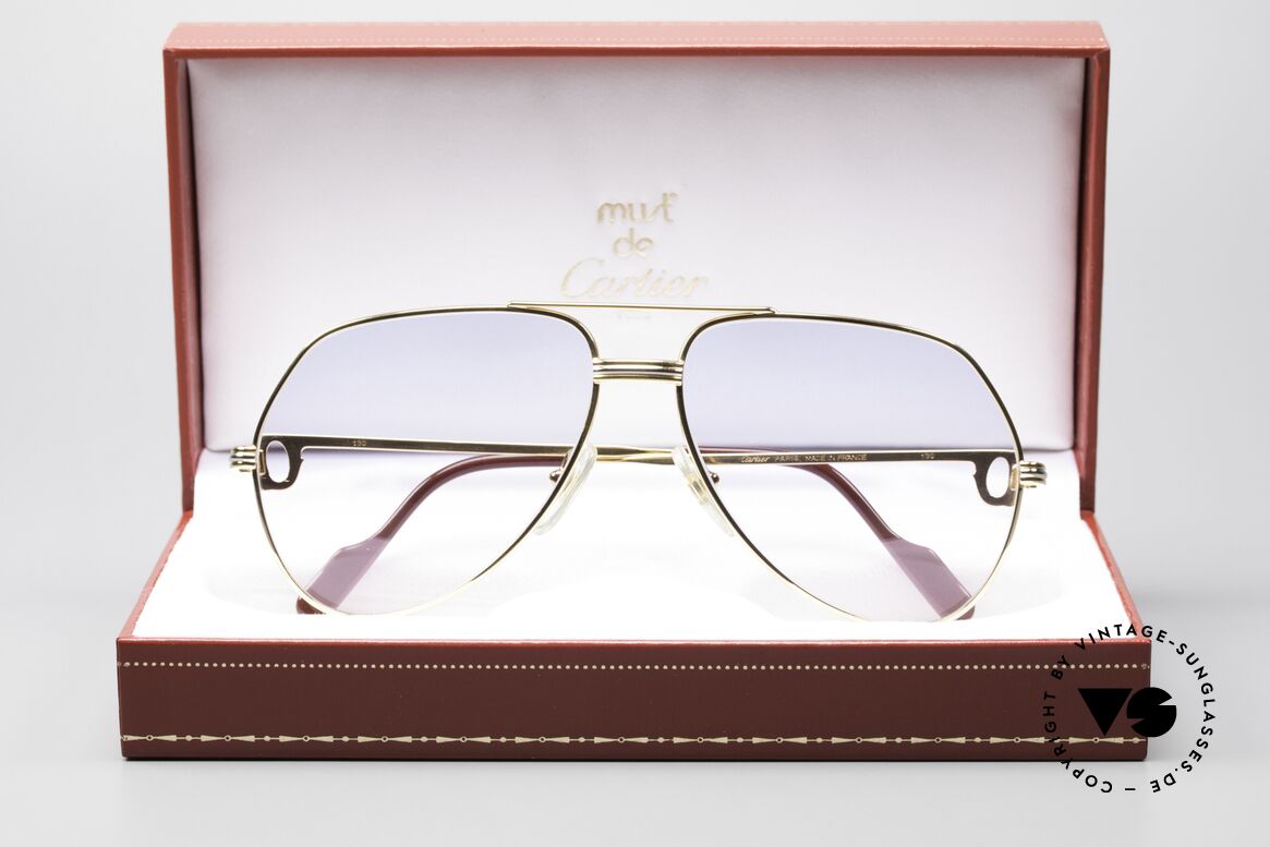 Cartier Vendome LC - M Baby-Blue Pink Gradient Lenses, Size: medium, Made for Men and Women