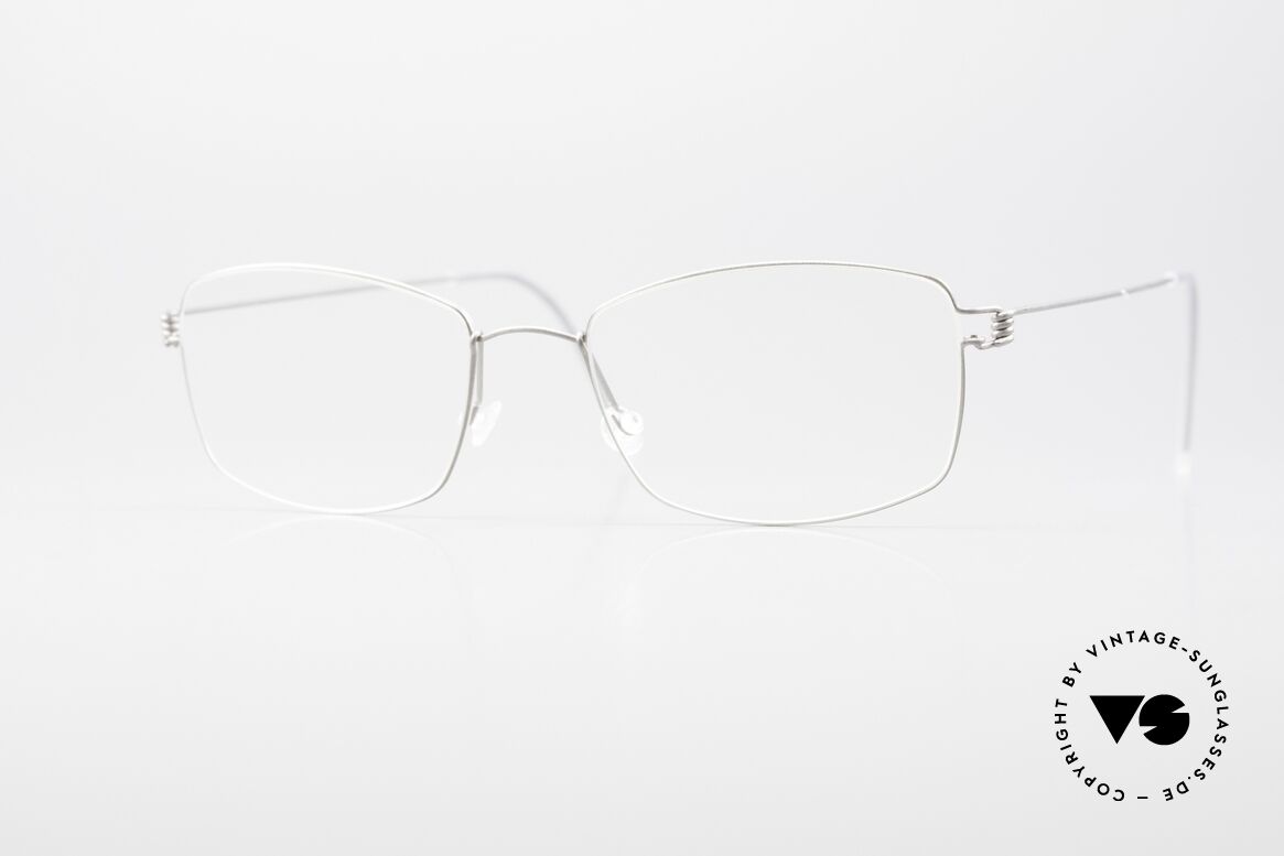 Lindberg Casper Air Titan Rim Square Titanium Glasses Unisex, LINDBERG Air Titanium Rim eyeglasses in size 52-18, Made for Men and Women