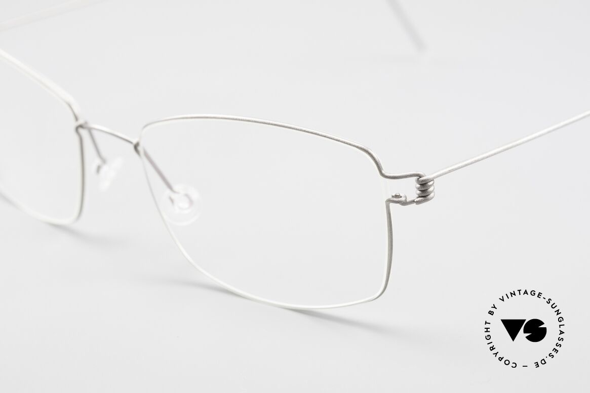 Lindberg Casper Air Titan Rim Square Titanium Glasses Unisex, extremely strong, resilient and flexible (and 3g only!), Made for Men and Women
