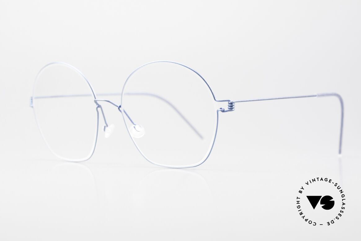 Lindberg Jane Air Titan Rim Women's Glasses Panto Round, in size 53-17 (rather large), with 135mm temple length, Made for Women