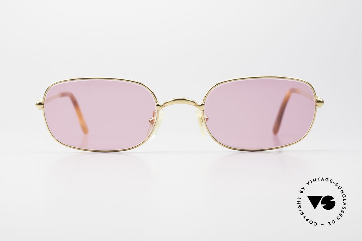 Cartier Deimios Pink Shades 22ct Gold Plated, unisex model of the 'THIN RIM' Collection by Cartier, Made for Men and Women