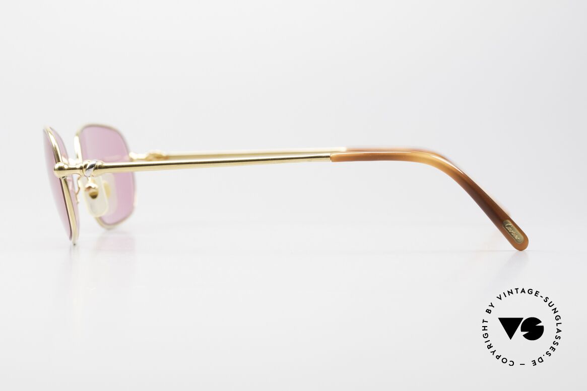 Cartier Deimios Pink Shades 22ct Gold Plated, 2. hand, but in absolutely mint condition+ CHANEL case, Made for Men and Women
