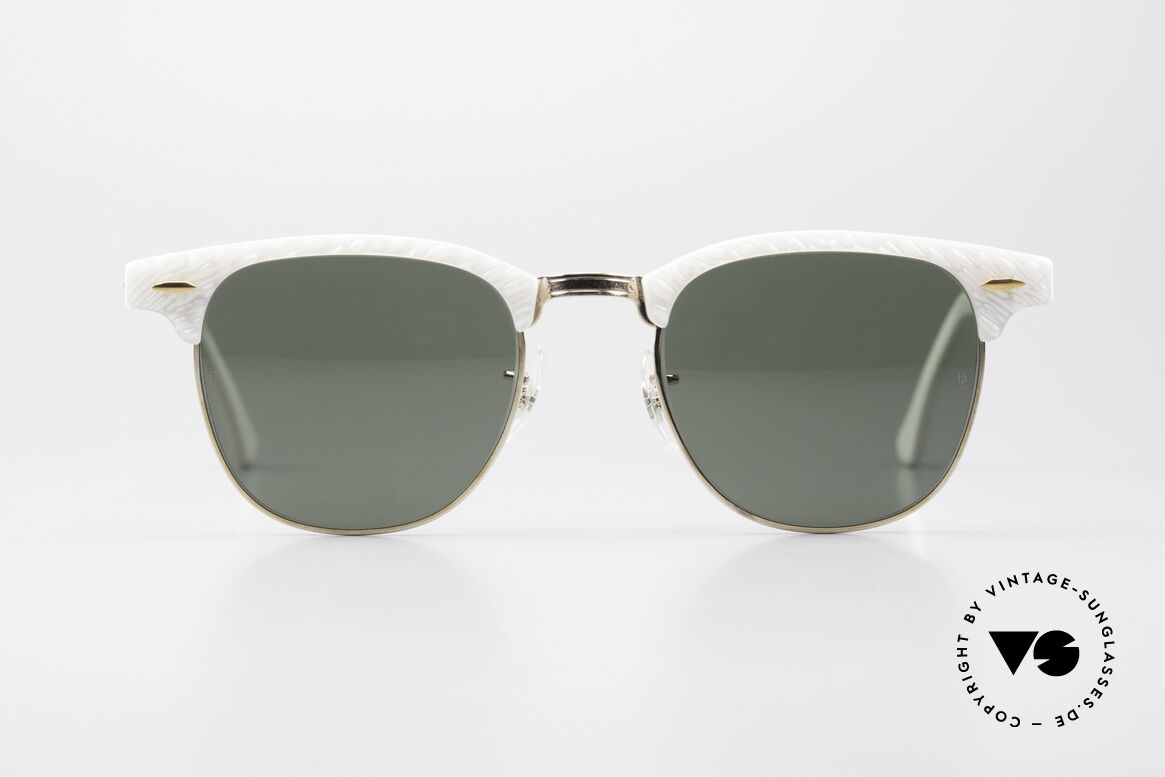 Ray Ban Clubmaster Bausch & Lomb USA 80's Shades, original vintage 1980's sunglasses by RAY-BAN, Made for Men and Women