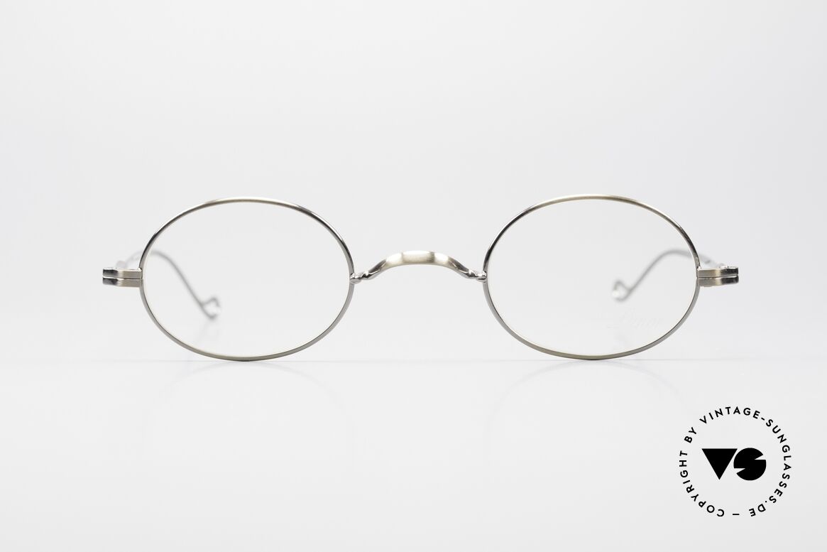 Lunor II 10 Oval Metal Frame Antique Gold, oval vintage glasses of the Lunor II Series, full rimmed, Made for Men and Women