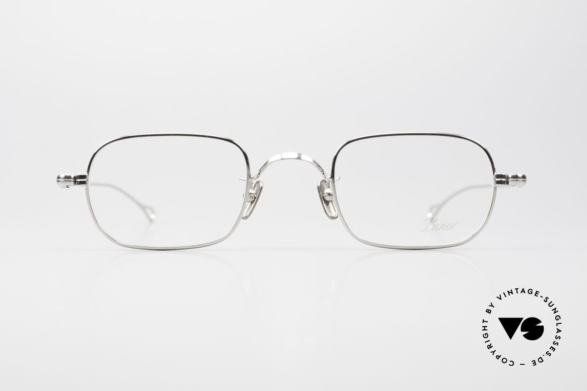 Lunor V 113 Men's Glasses Square Platinum, LUNOR: honest craftsmanship with attention to details, Made for Men