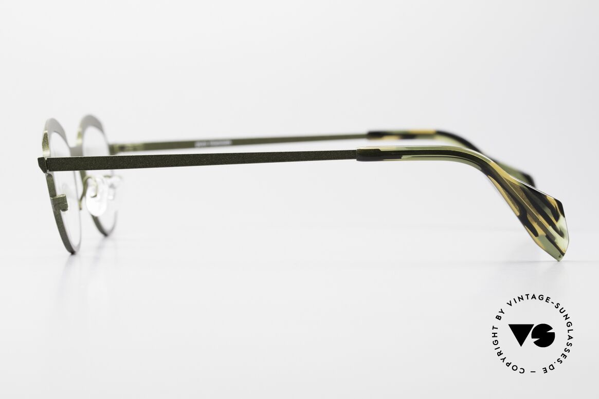 Theo Belgium Asscher Panto Titanium Glasses, unworn (like all our rare vintage eyewear by THEO), Made for Men and Women