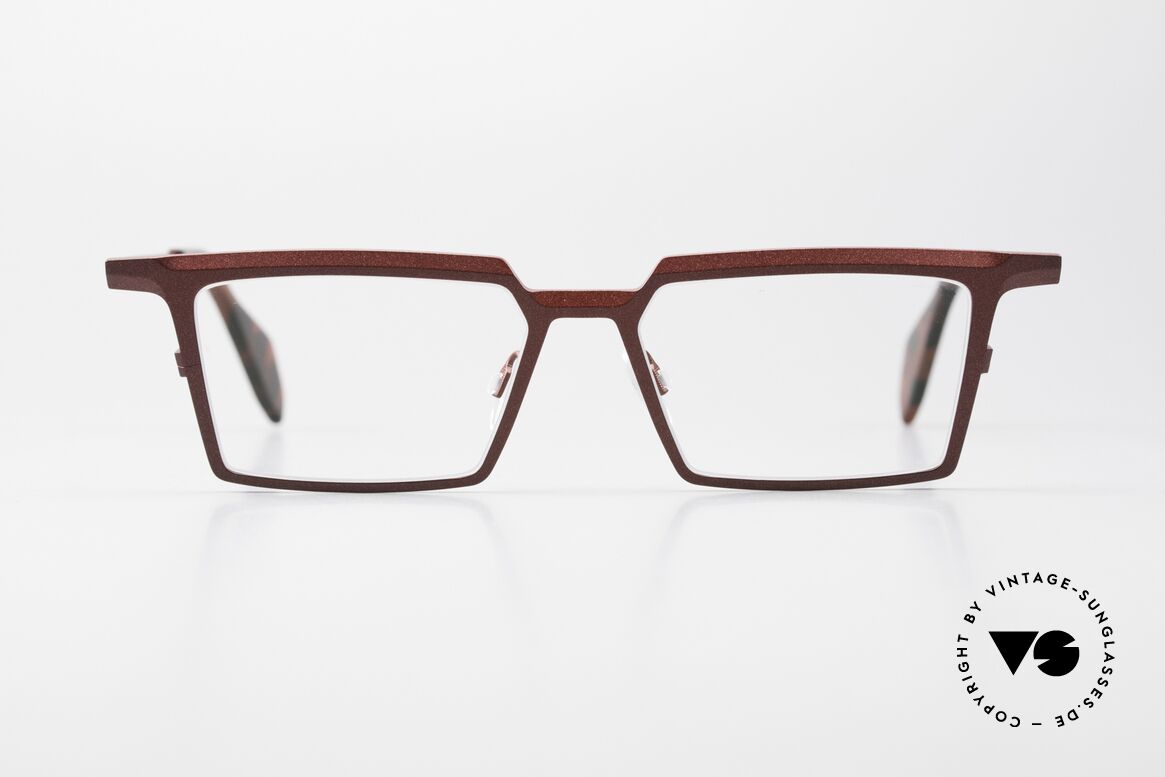Theo Belgium Emerald Square Designer Frame Titanium, ladies glasses or men's eyeglasses at the same time, Made for Men and Women