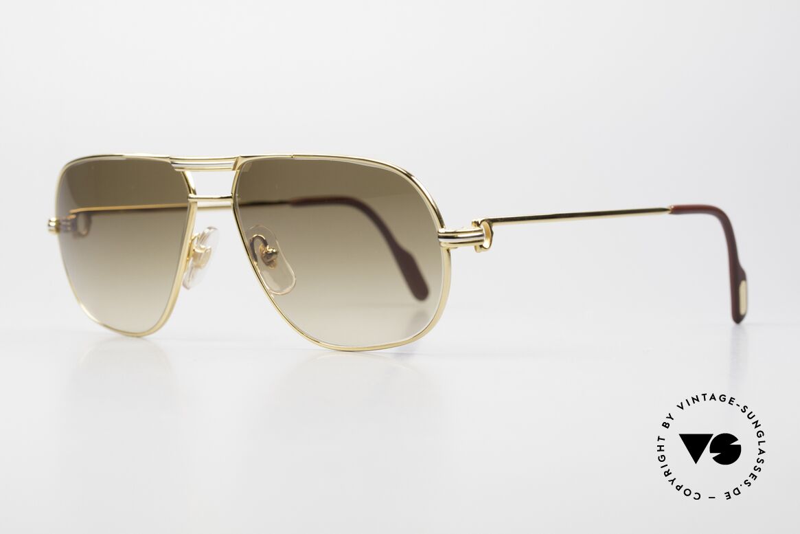 Cartier Tank - M Luxury Designer Sunglasses, Tank: model of the old 'rimmed series' by CARTIER Paris, Made for Men