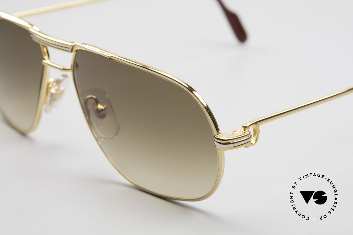 Cartier Tank - M Luxury Designer Sunglasses, 22ct gold-plated frame (like all vintage Cartier originals), Made for Men
