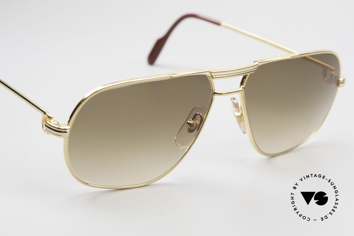 Cartier Tank - M Luxury Designer Sunglasses, with new, extremely elegant sun lenses in brown gradient, Made for Men