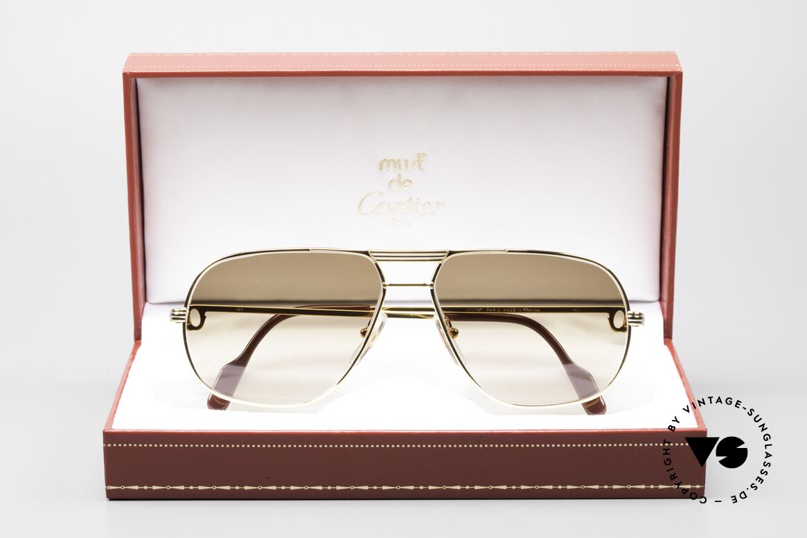 Cartier Tank - M Luxury Designer Sunglasses, NO RETRO shades; a rare 35 years old vintage ORIGINAL!, Made for Men