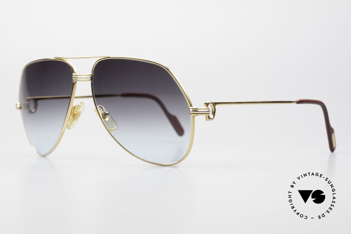 Cartier Vendome LC - L From Gray To Blue Gradient, this pair (with L.Cartier decor): LARGE size 62-14, 140, Made for Men and Women