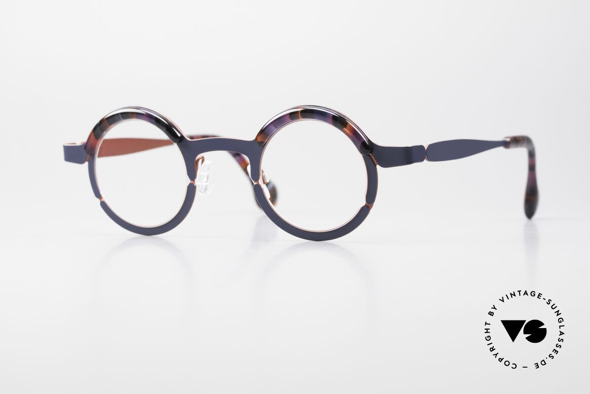 Theo Belgium Tag Round Glasses Women And Men, round Theo Belgium glasses, model Tag, col. 449, Made for Men and Women