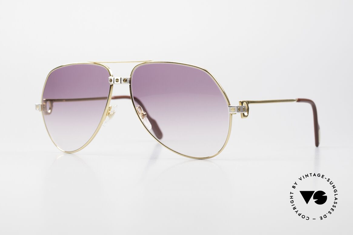 Cartier Vendome Santos - M James Bond Movie Shades 80's, Vendome = the most famous eyewear design by CARTIER, Made for Men and Women