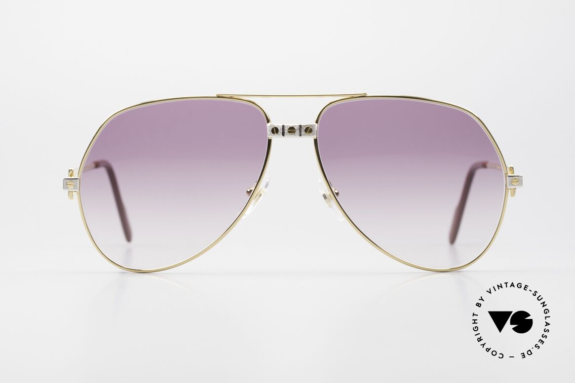 Cartier Vendome Santos - M James Bond Movie Shades 80's, mod. "Vendome" was launched in 1983 & made till 1997, Made for Men and Women
