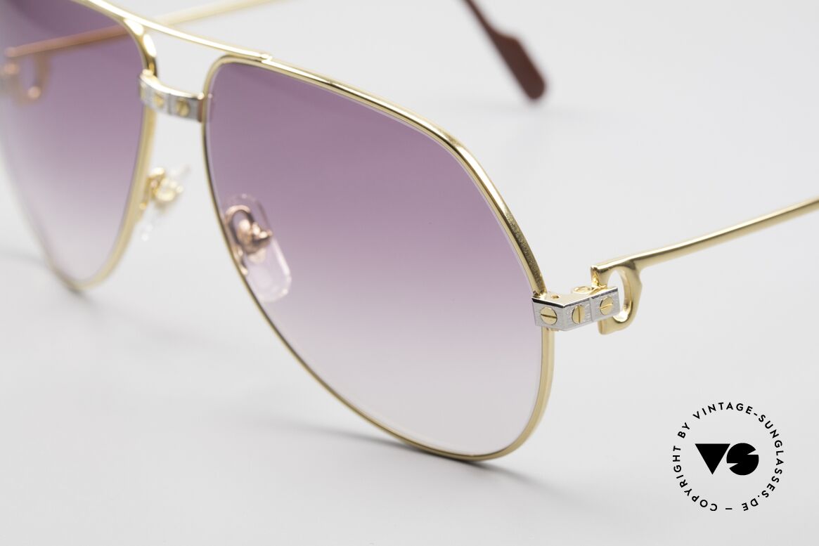 Cartier Vendome Santos - M James Bond Movie Shades 80's, worn by actor Christopher Walken (JAMES BOND, 1985), Made for Men and Women