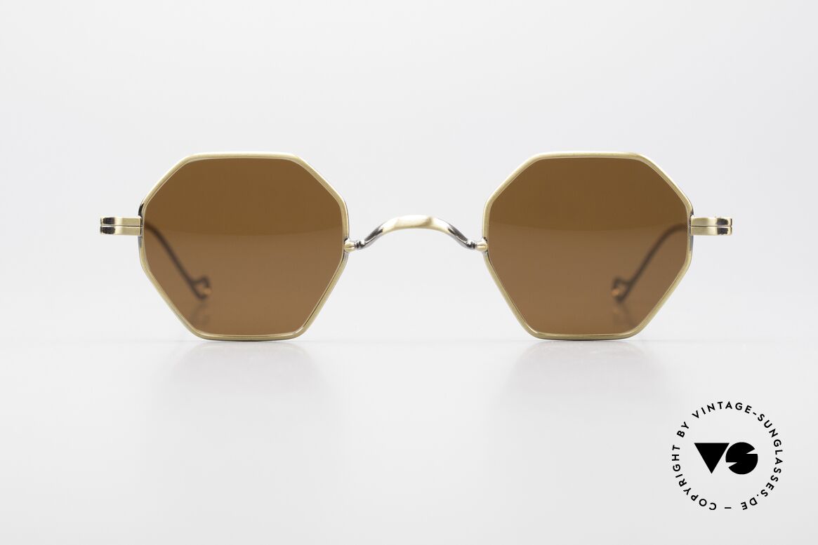 Lunor II 11 Square Panto Shades XS, traditional German brand; quality handmade in Germany, Made for Men and Women