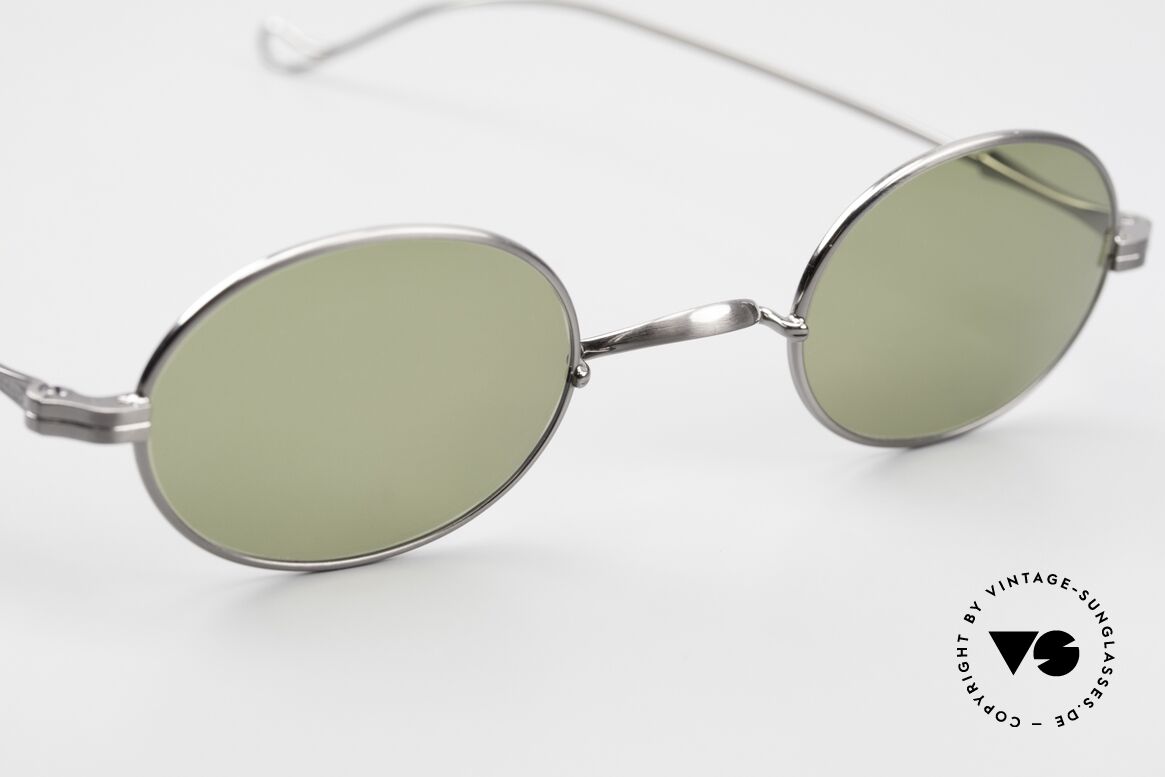 Lunor II 10 Oval Sunglasses Gunmetal, unworn single item (for all lovers of quality), true rarity, Made for Men and Women
