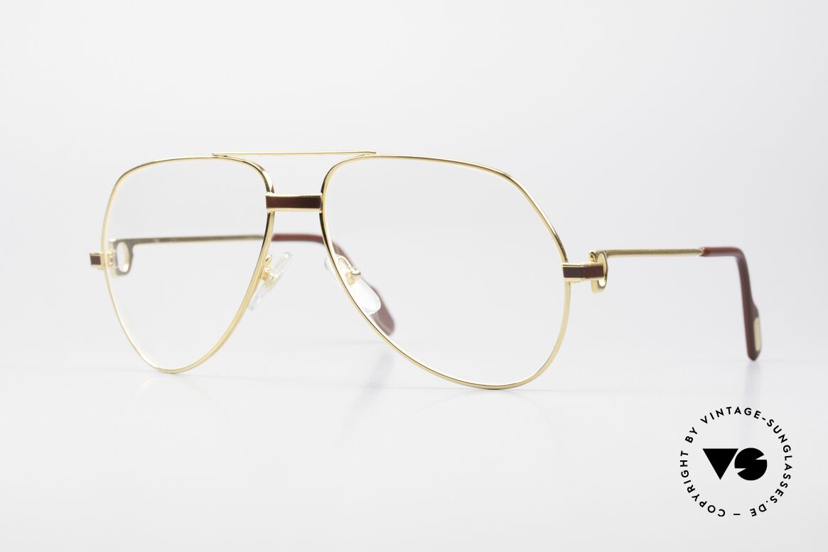 Cartier Vendome Laque - M Original 80's Luxury Eyeglasses, Vendome = the most famous eyewear design by CARTIER, Made for Men and Women