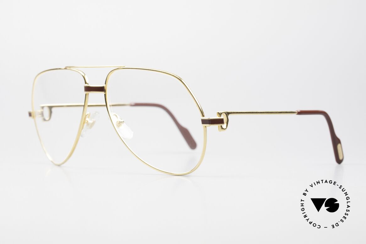 Cartier Vendome Laque - M Original 80's Luxury Eyeglasses, this pair (with LAQUE decor) in MEDIUM size 59-14,130, Made for Men and Women